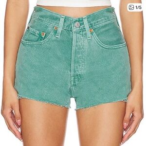 Levi's Green/Teal Jean Shorts